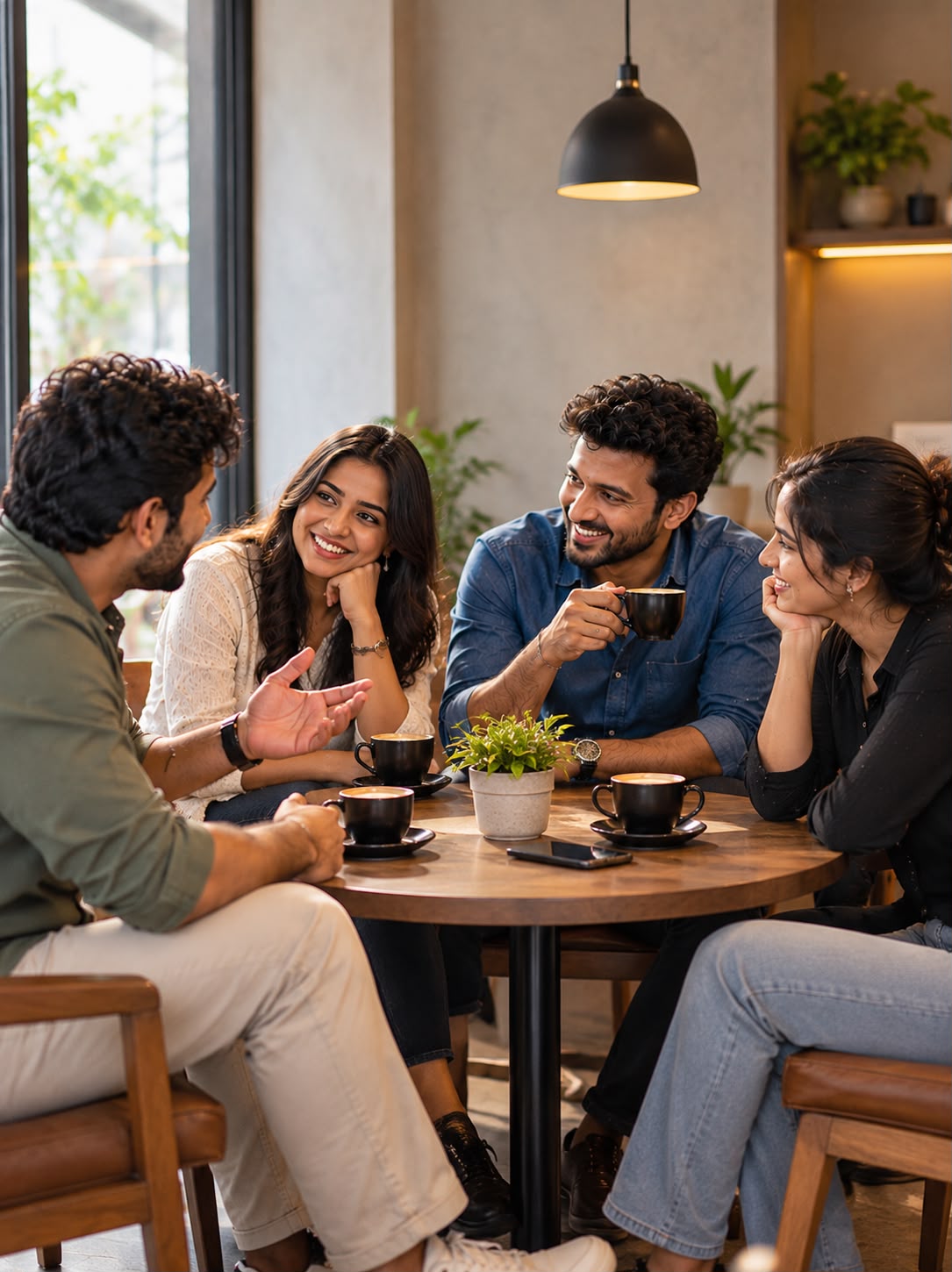 BizTactics Growth Community founders collaborating over coffee
